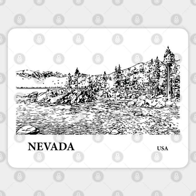 Nevada USA Sticker by Lakeric
